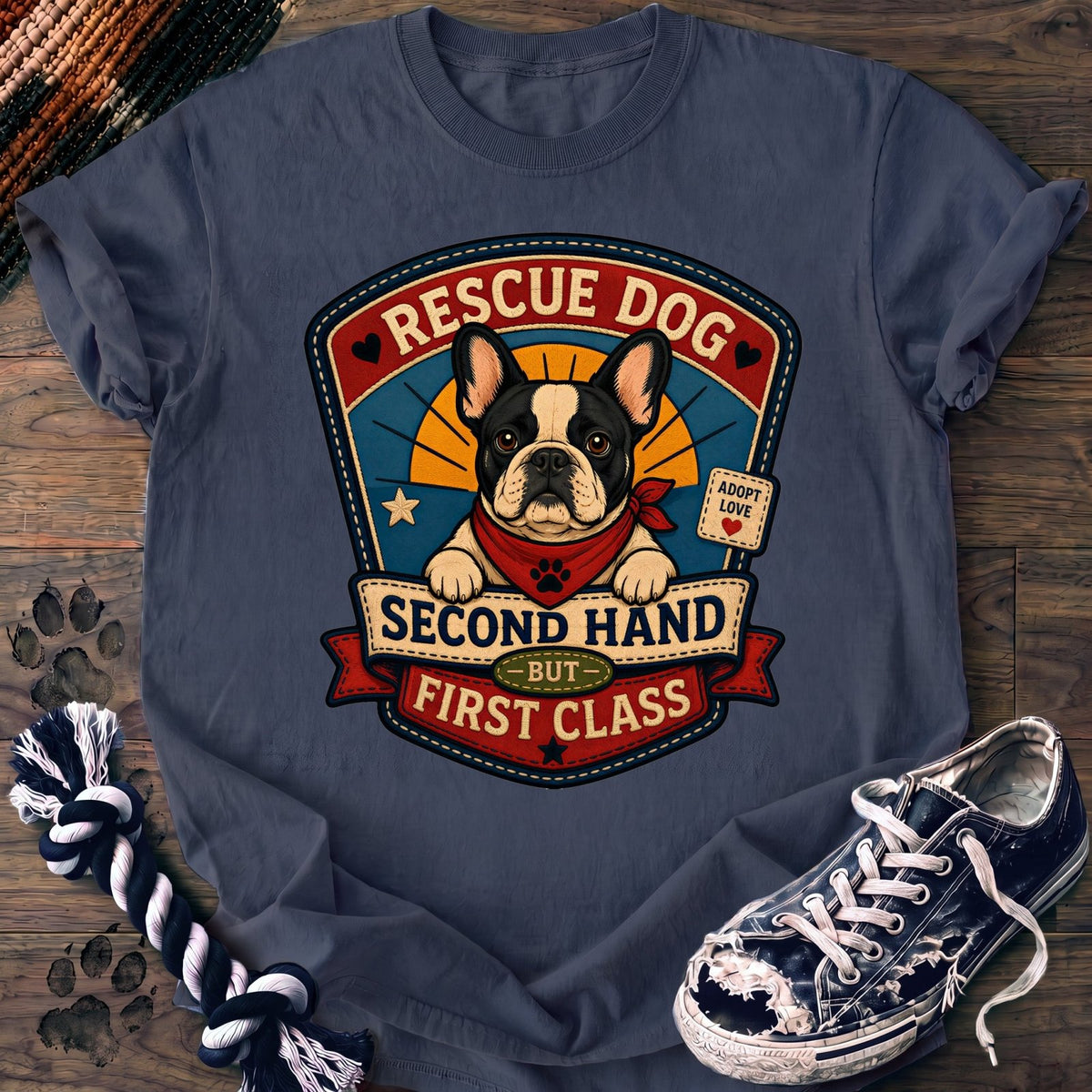 Rescue Dog Second Hand But First Class - French Bulldog - PAWSSION CLUB