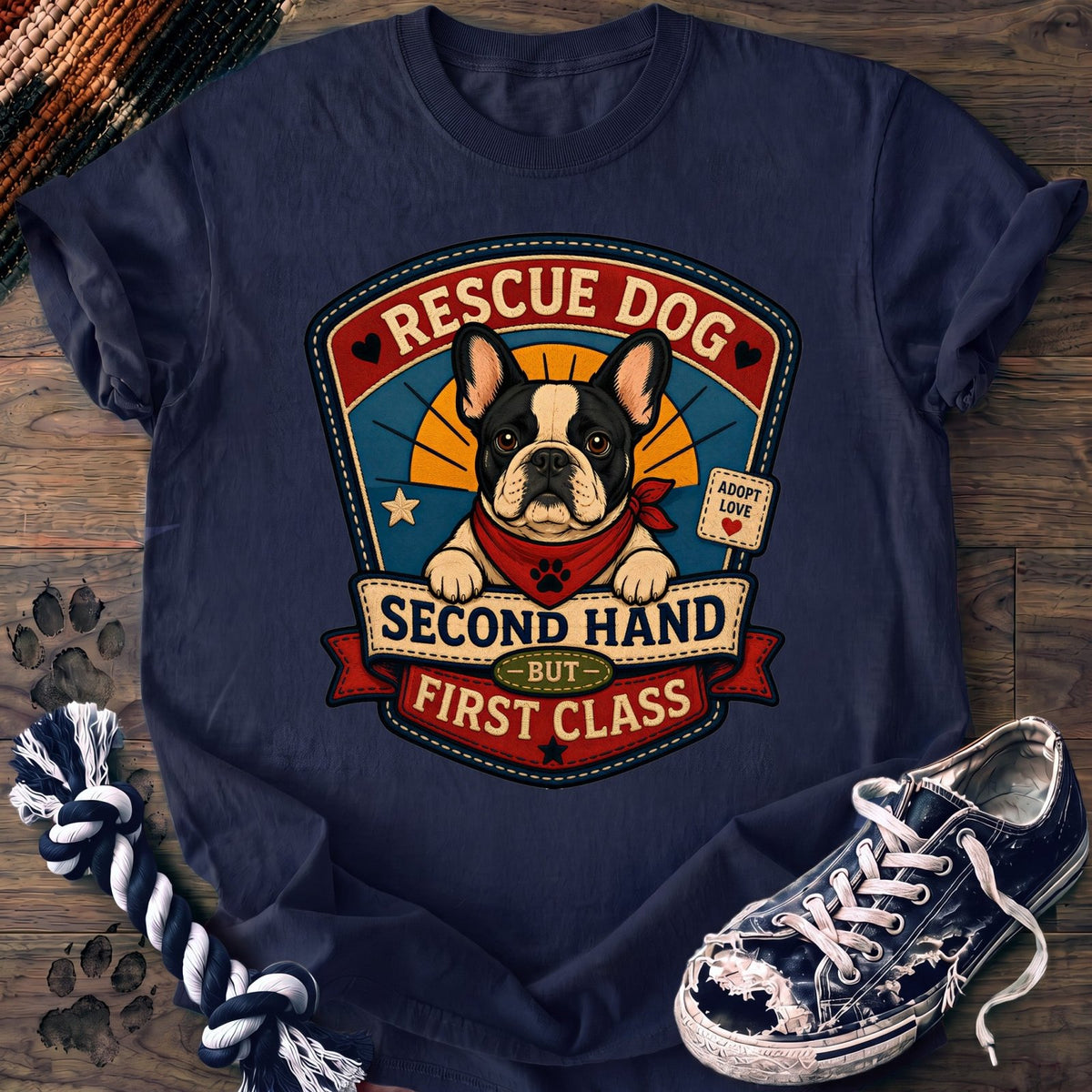 Rescue Dog Second Hand But First Class - French Bulldog - PAWSSION CLUB