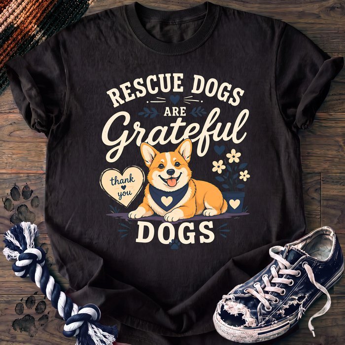 Rescue Dogs Are Grateful Dogs - Corgi - PAWSSION CLUB