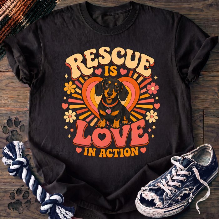 Rescue Is Love In Action - Dachshund - PAWSSION CLUB