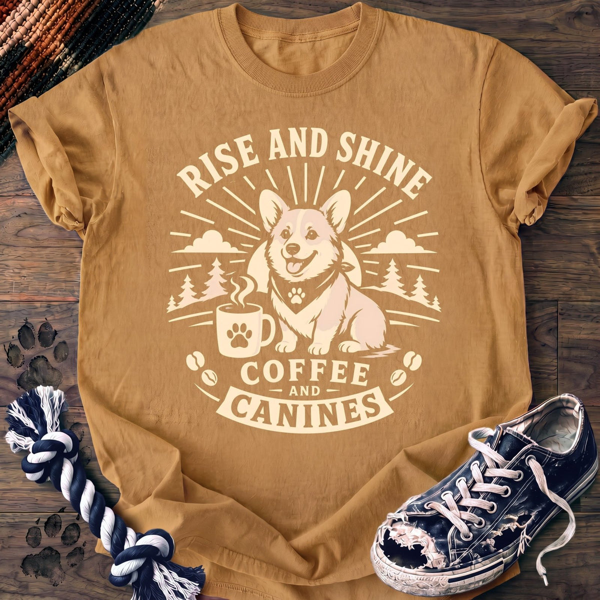 Rise And Shine Coffee And Canines - Corgi - PAWSSION CLUB