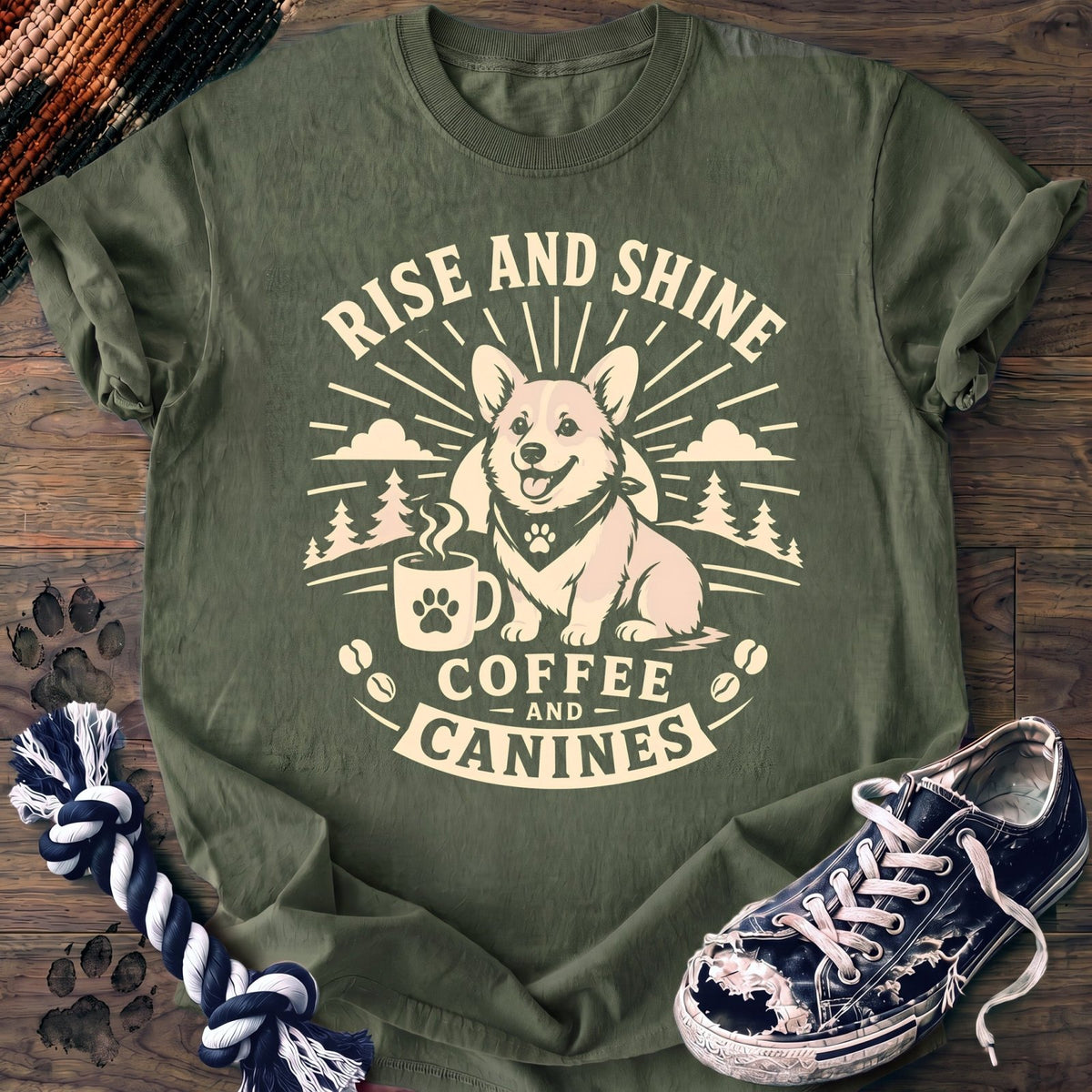 Rise And Shine Coffee And Canines - Corgi - PAWSSION CLUB