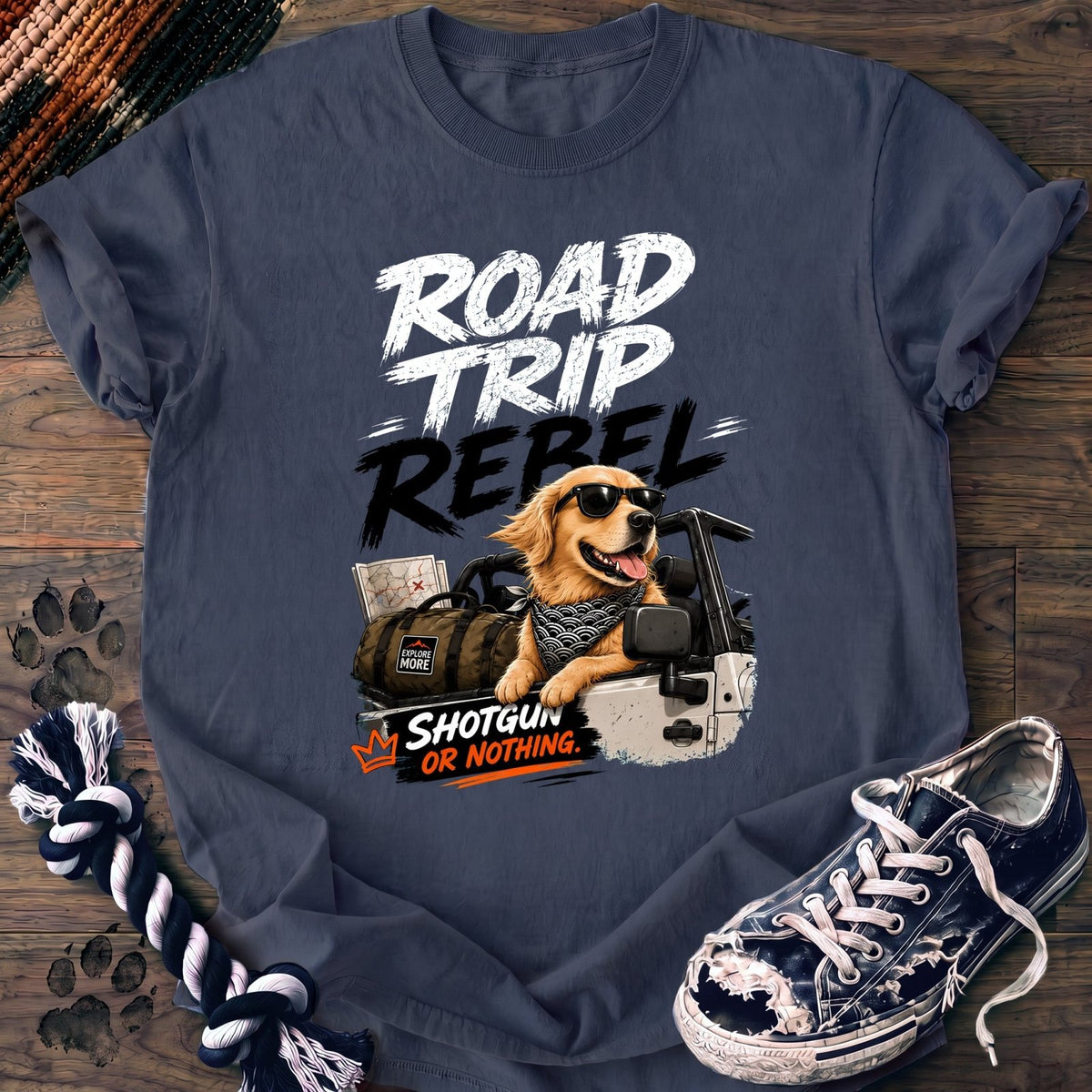 Road Trip Rebel - Golden Retriever - PAWSSION CLUB