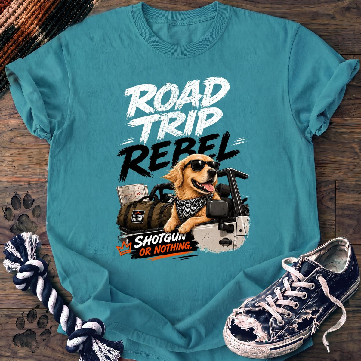 Road Trip Rebel - Golden Retriever - PAWSSION CLUB