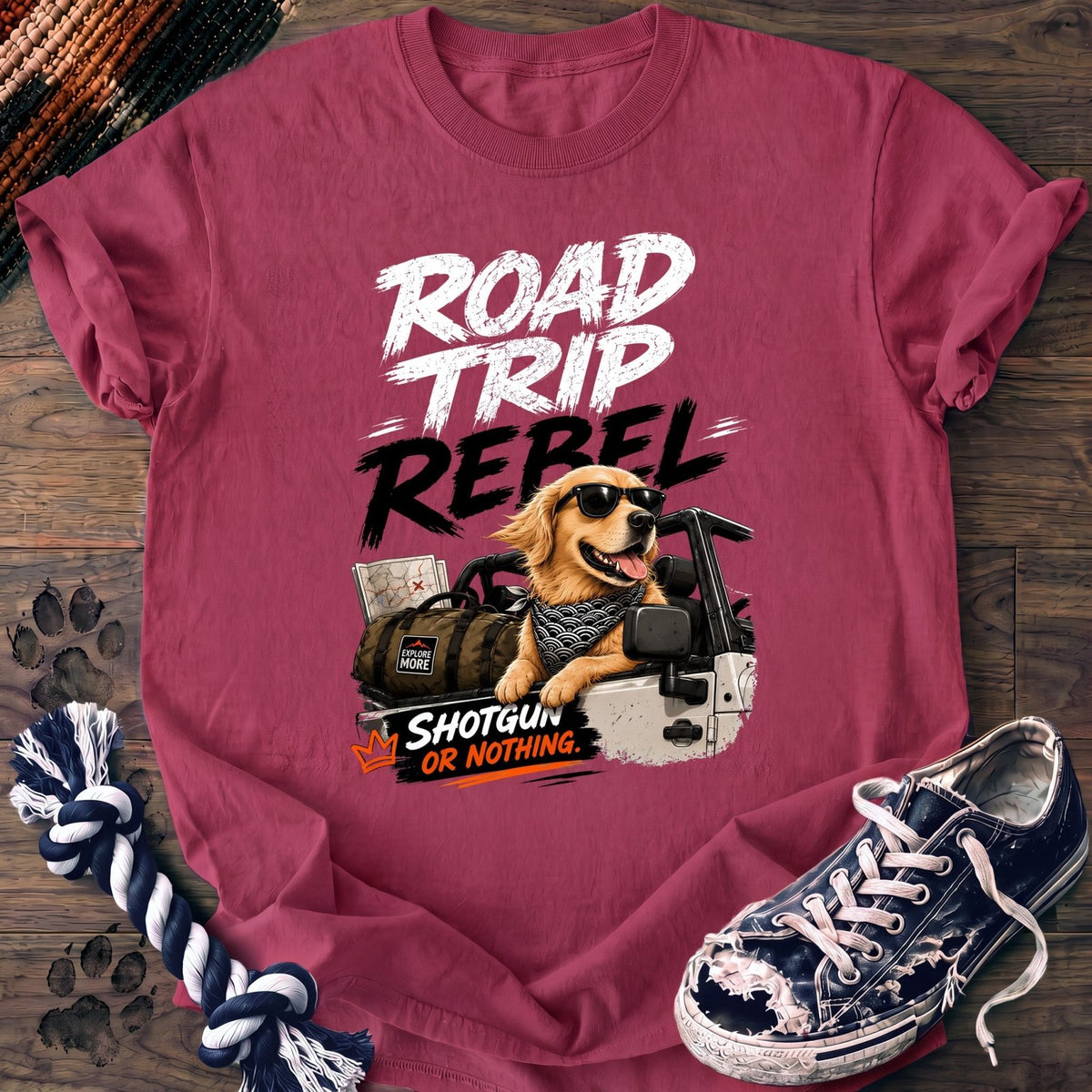 Road Trip Rebel - Golden Retriever - PAWSSION CLUB
