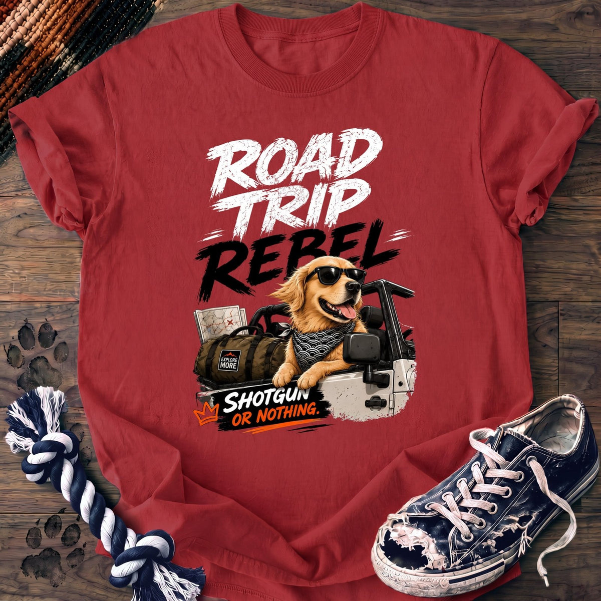 Road Trip Rebel - Golden Retriever - PAWSSION CLUB