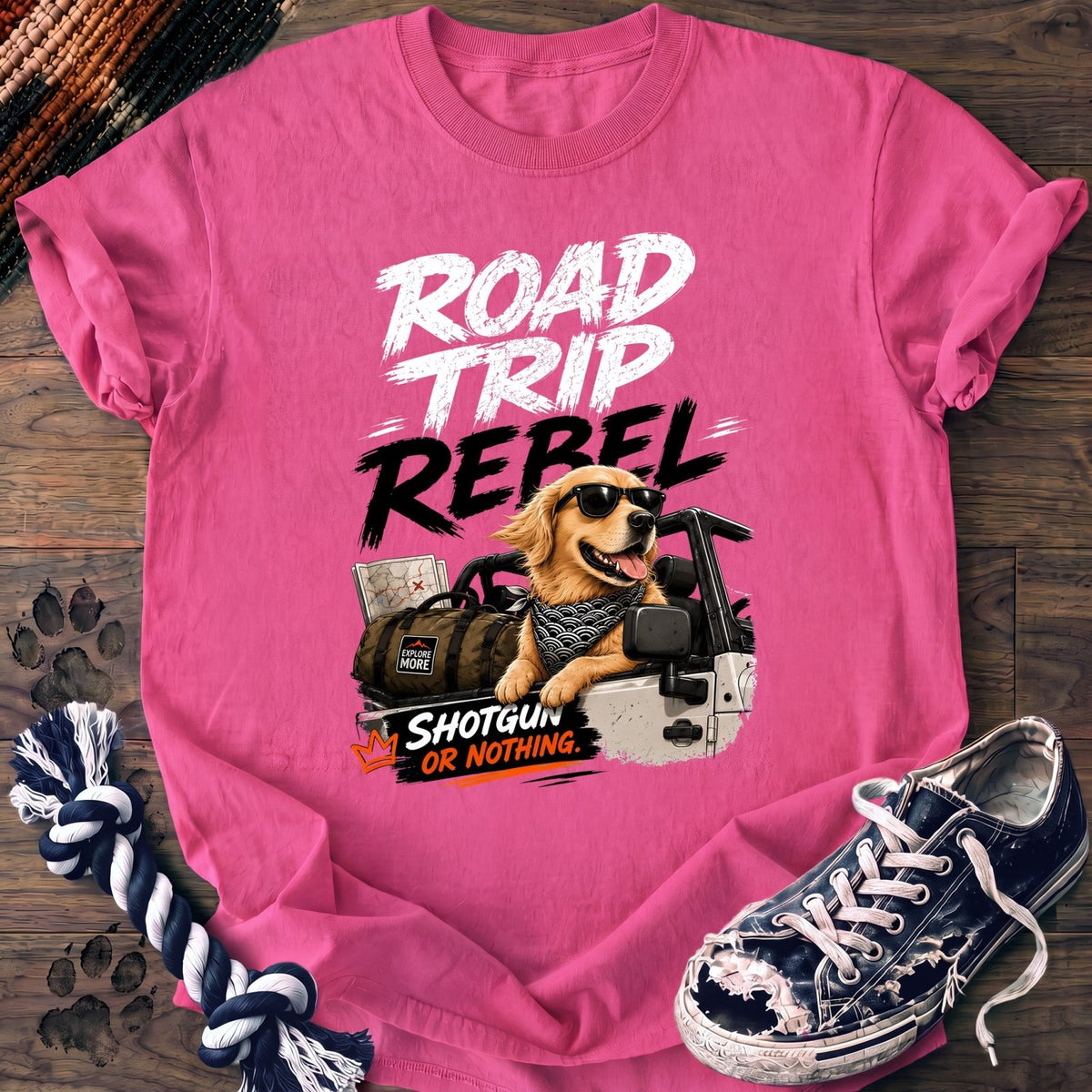 Road Trip Rebel - Golden Retriever - PAWSSION CLUB