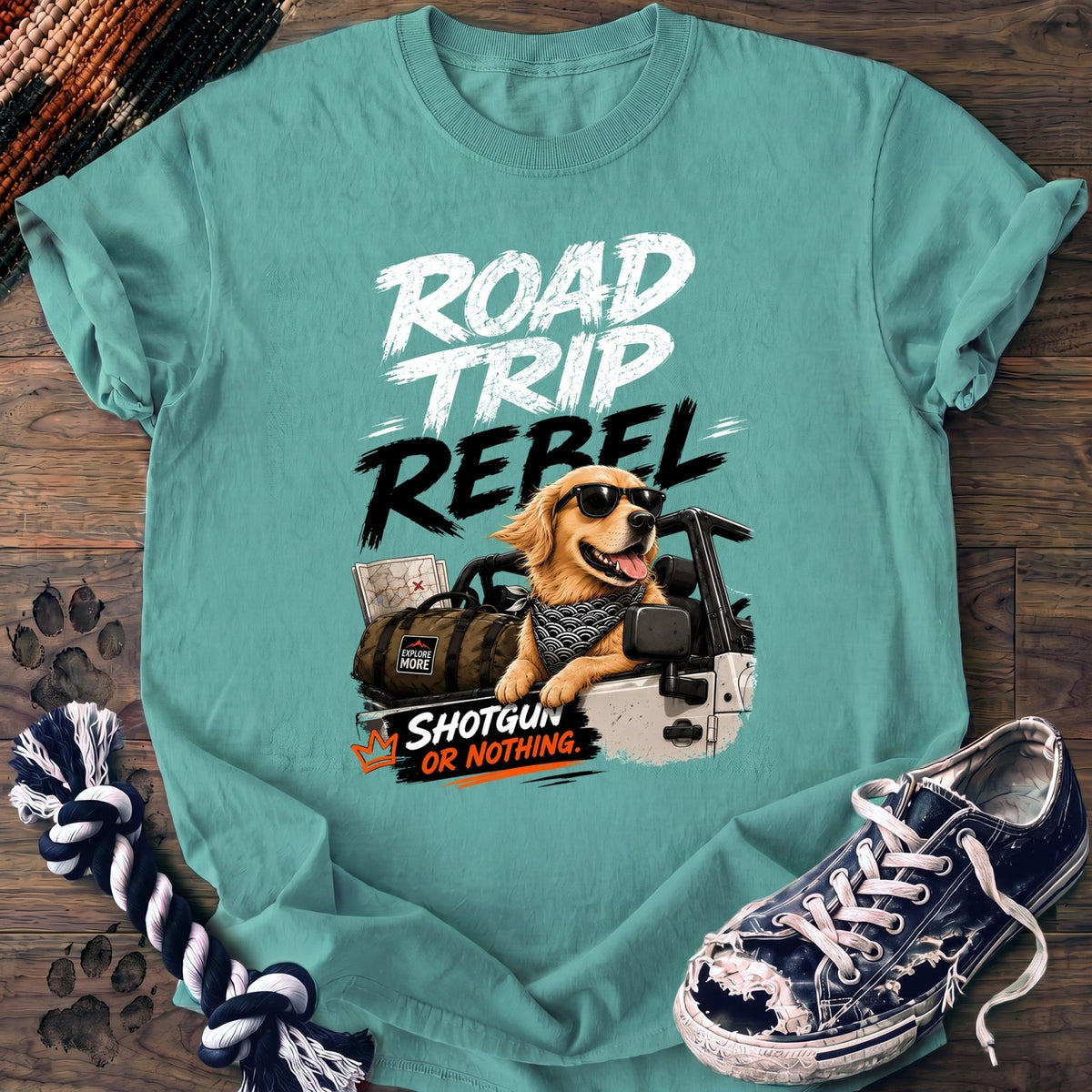 Road Trip Rebel - Golden Retriever - PAWSSION CLUB