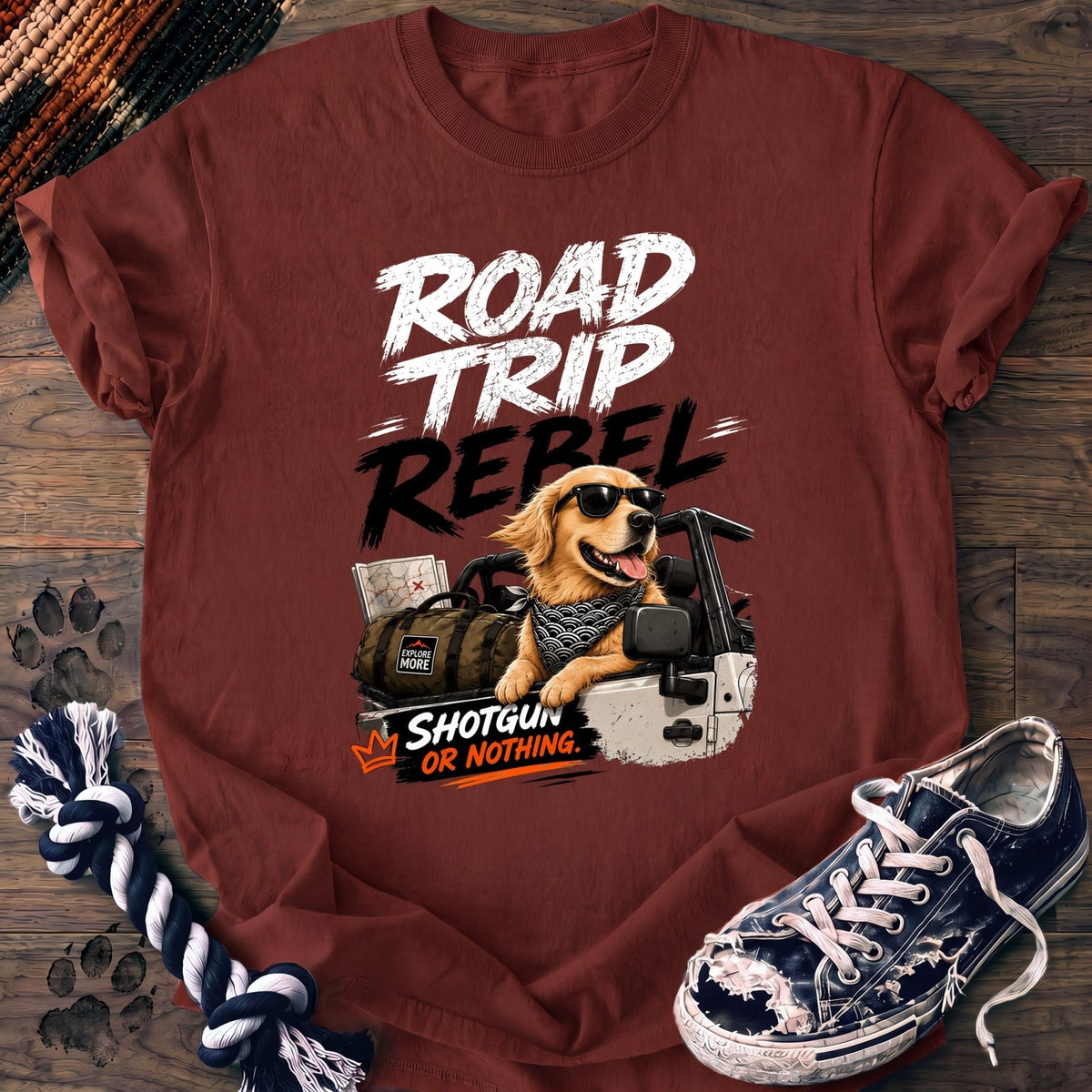 Road Trip Rebel - Golden Retriever - PAWSSION CLUB