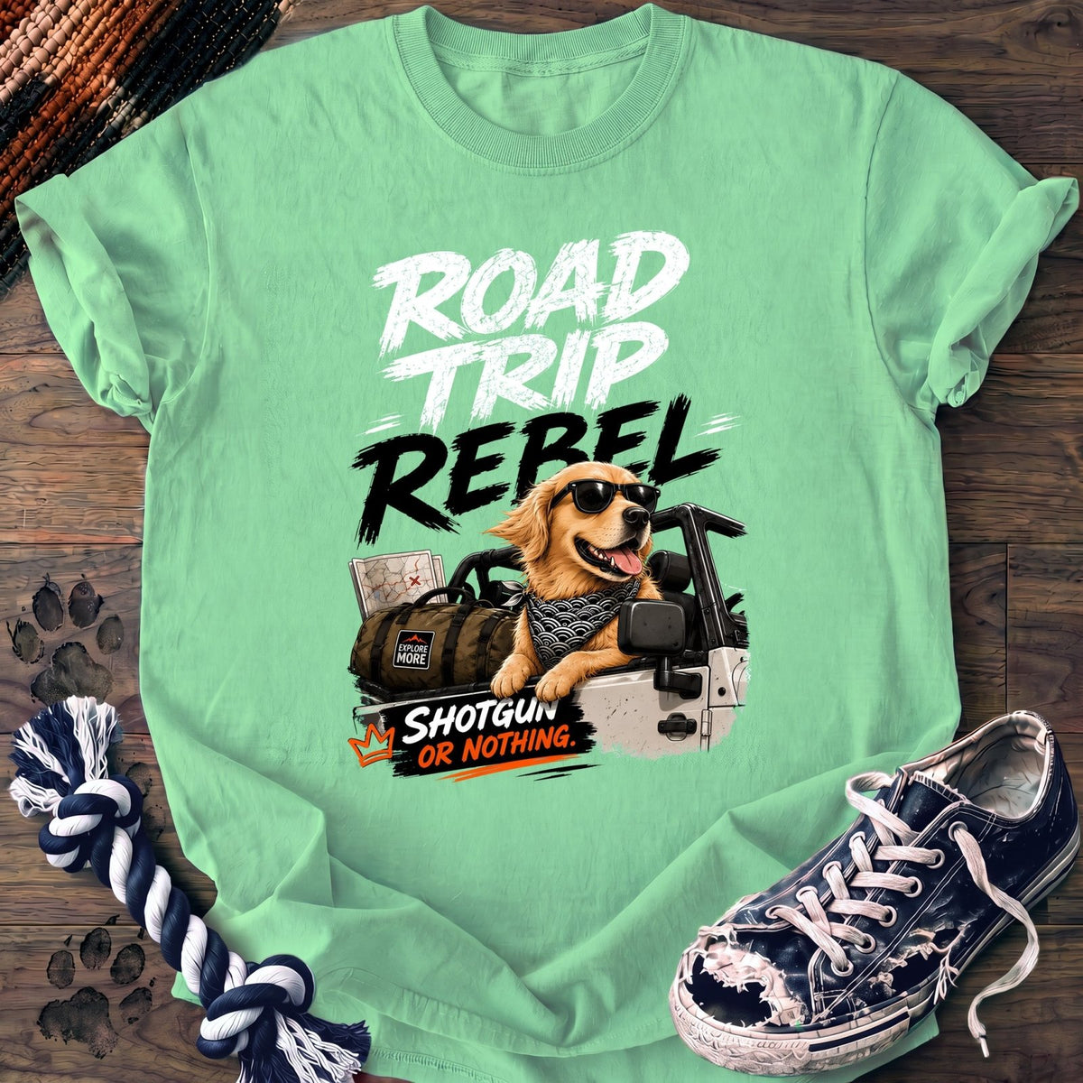 Road Trip Rebel - Golden Retriever - PAWSSION CLUB