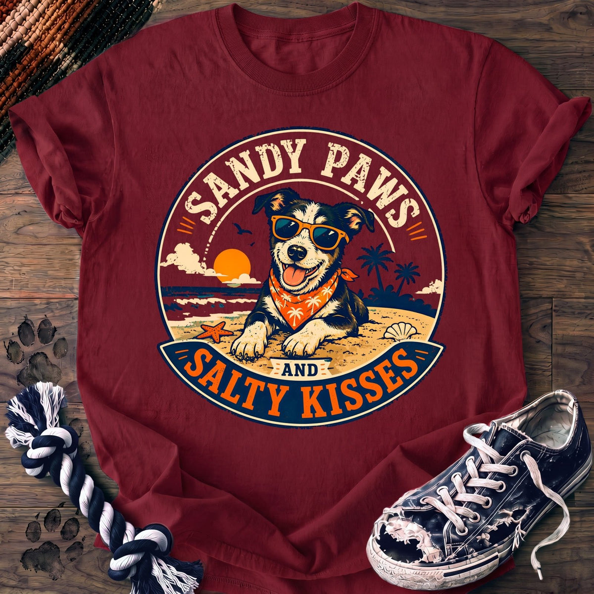 Sandy Paws And Salty Kisses - Mixed Breed - PAWSSION CLUB