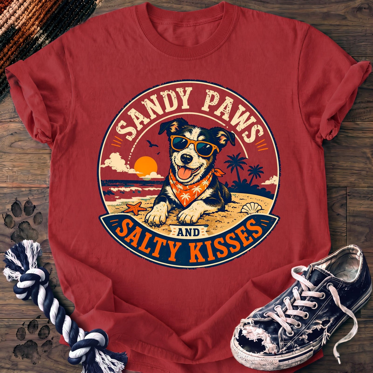 Sandy Paws And Salty Kisses - Mixed Breed - PAWSSION CLUB