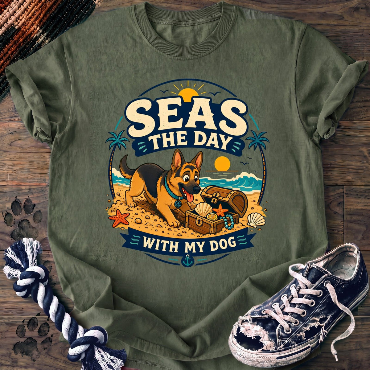 Seas The Day With My Dog - German Shepherd - PAWSSION CLUB