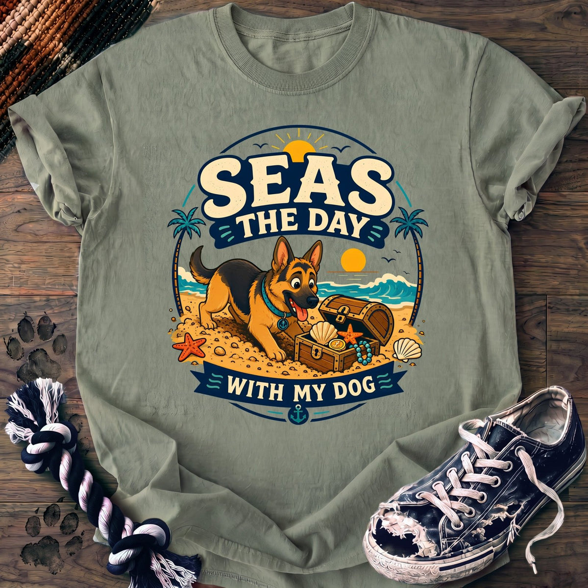 Seas The Day With My Dog - German Shepherd - PAWSSION CLUB