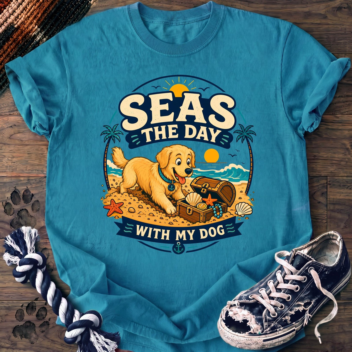 Seas The Day With My Dog - Golden Retriever - PAWSSION CLUB