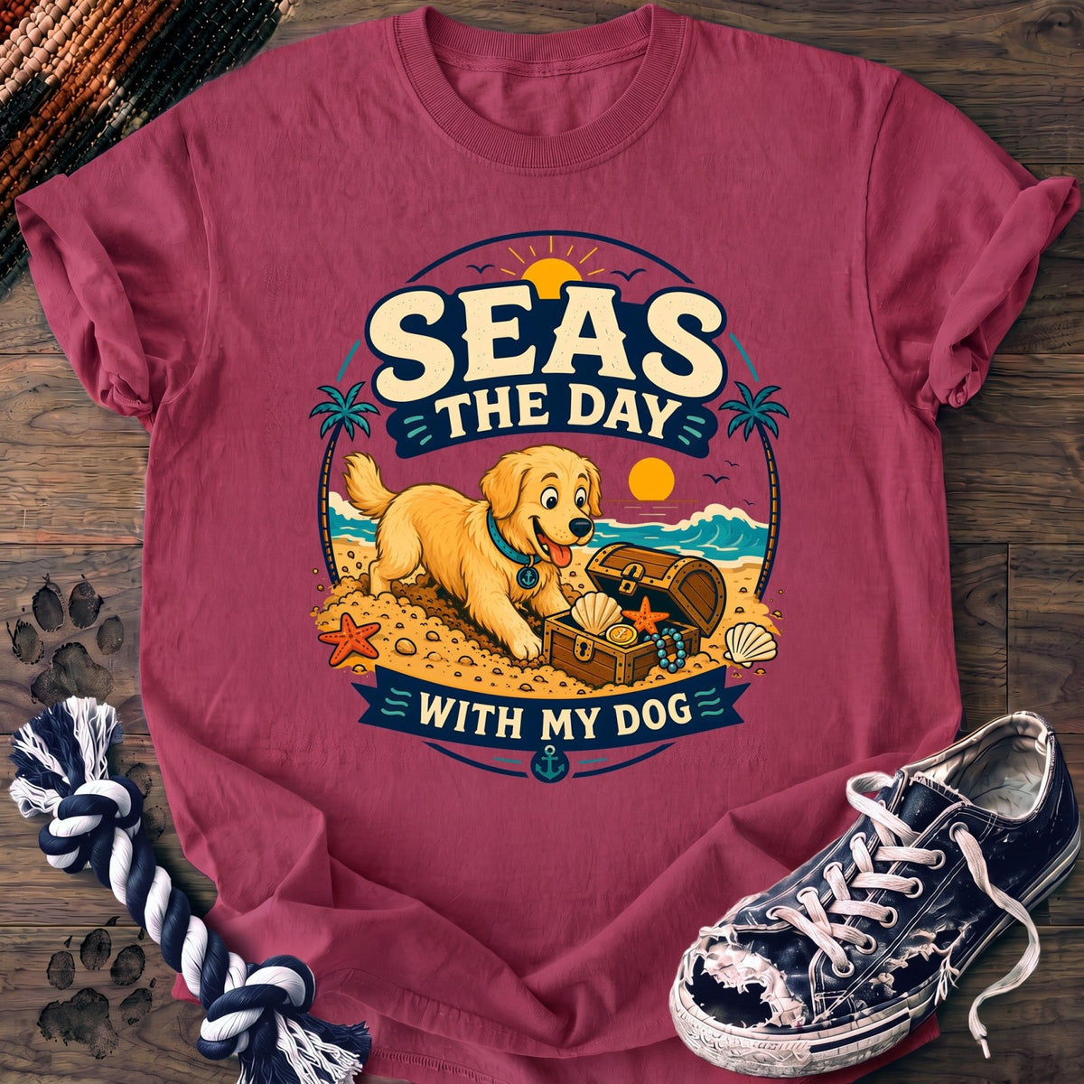 Seas The Day With My Dog - Golden Retriever - PAWSSION CLUB