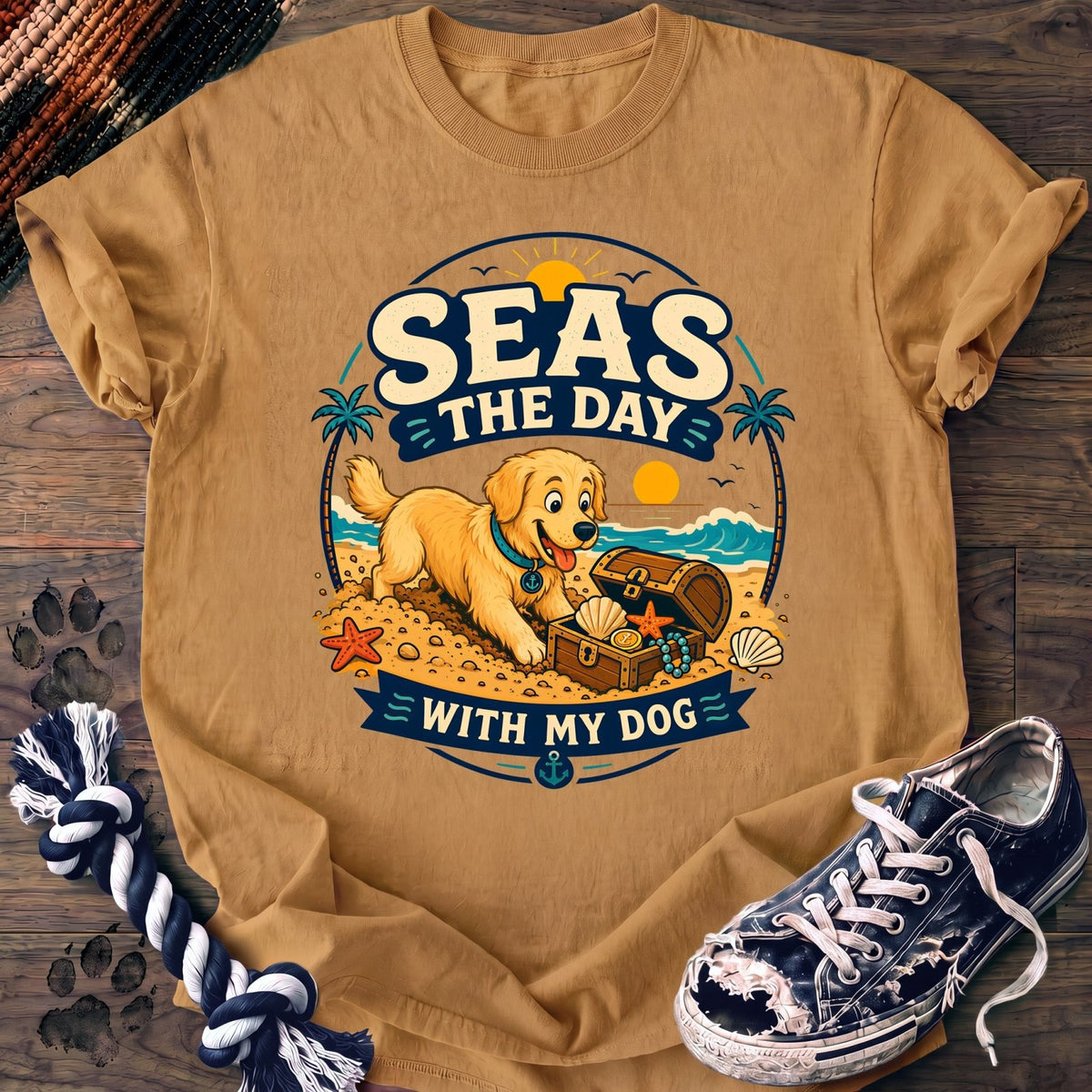 Seas The Day With My Dog - Golden Retriever - PAWSSION CLUB