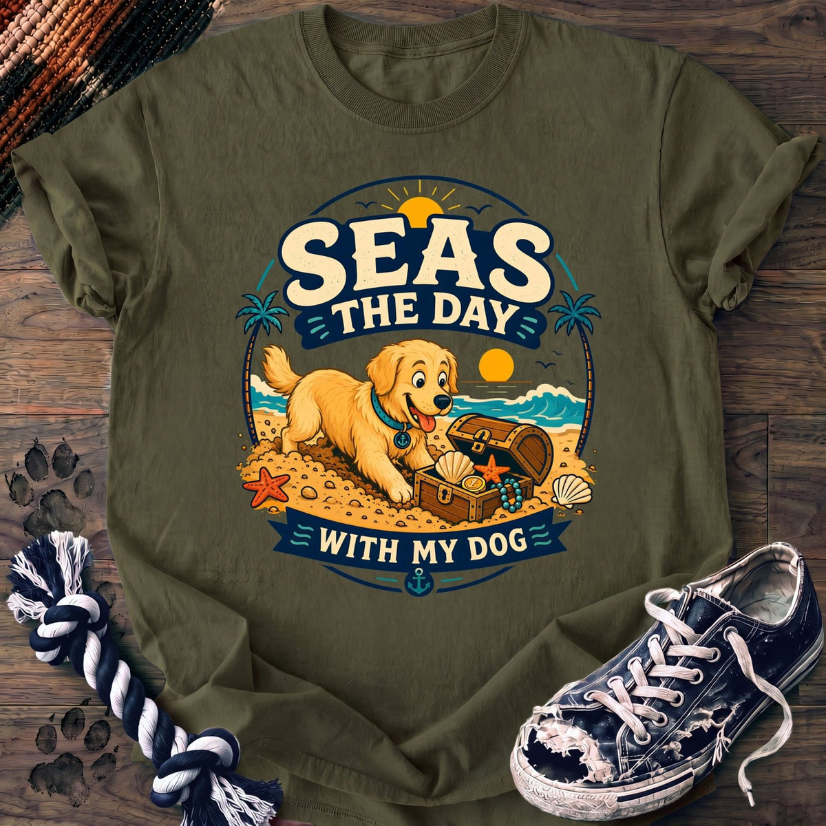 Seas The Day With My Dog - Golden Retriever - PAWSSION CLUB