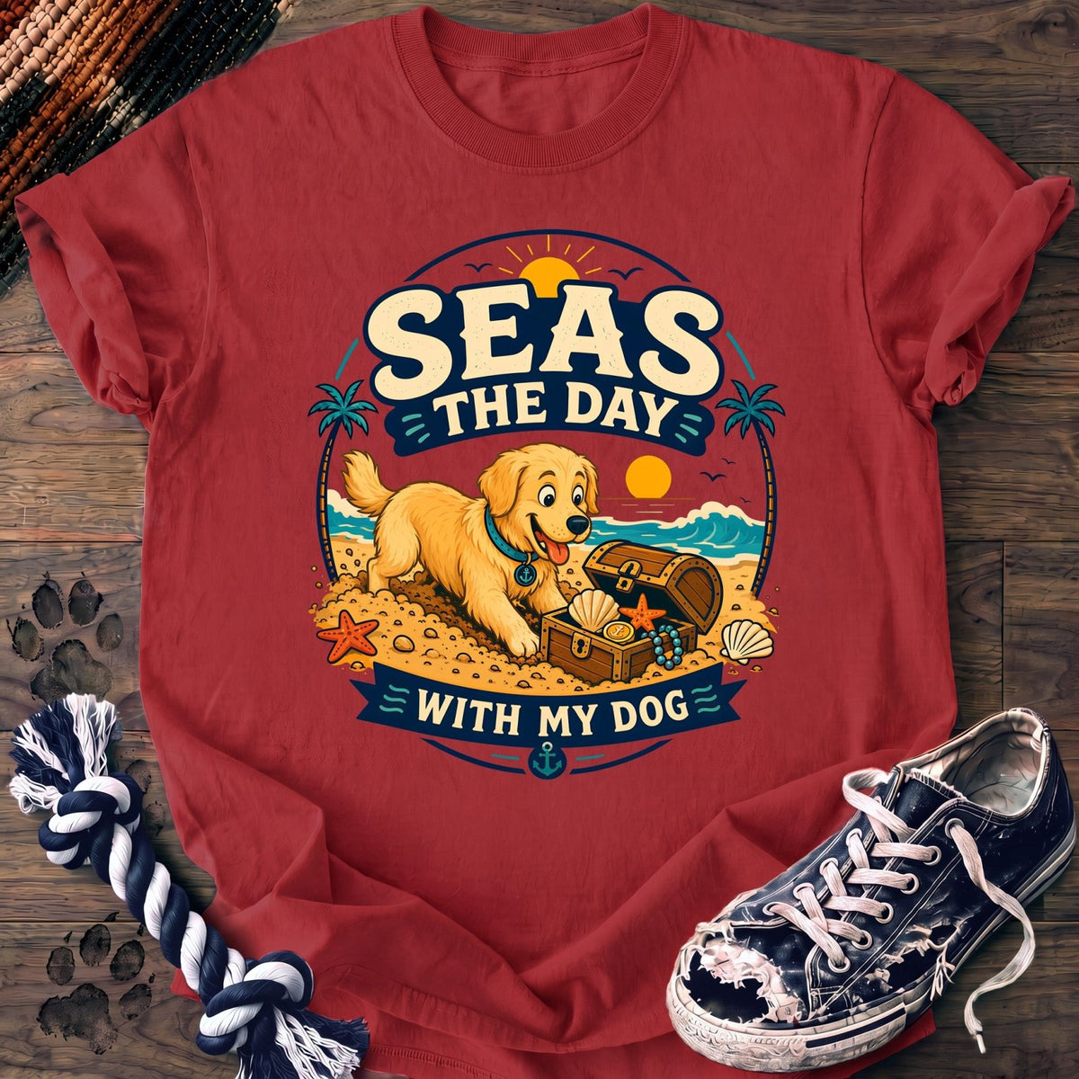 Seas The Day With My Dog - Golden Retriever - PAWSSION CLUB