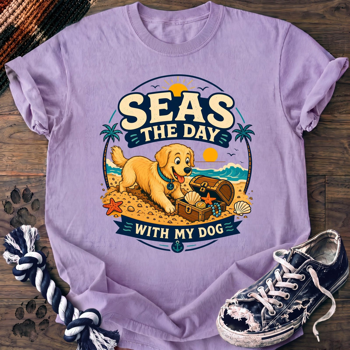Seas The Day With My Dog - Golden Retriever - PAWSSION CLUB