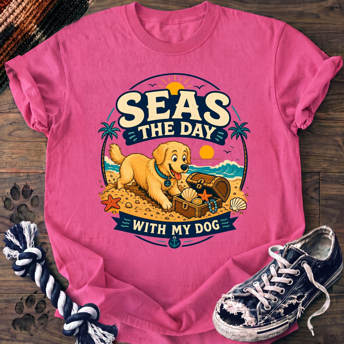 Seas The Day With My Dog - Golden Retriever - PAWSSION CLUB