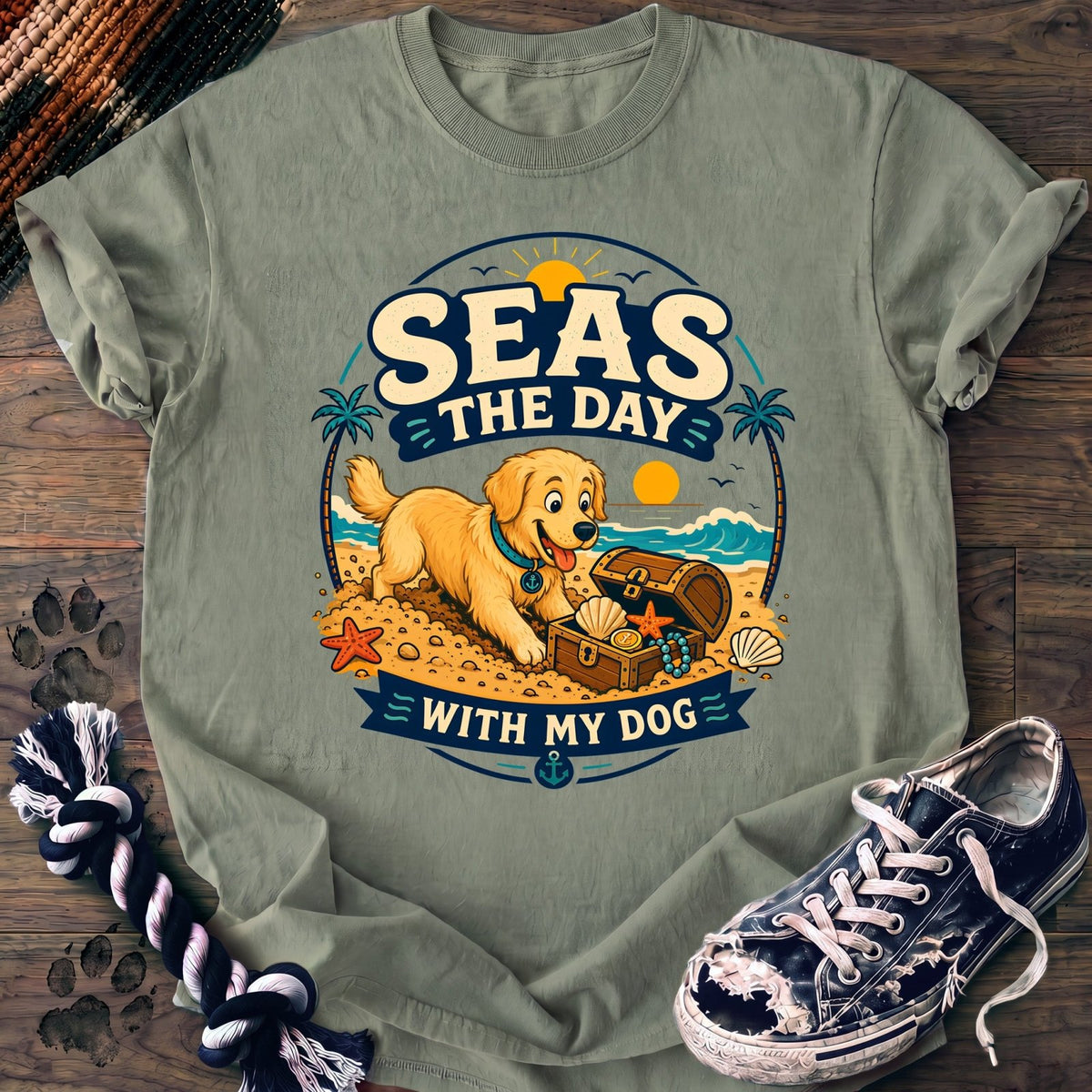 Seas The Day With My Dog - Golden Retriever - PAWSSION CLUB