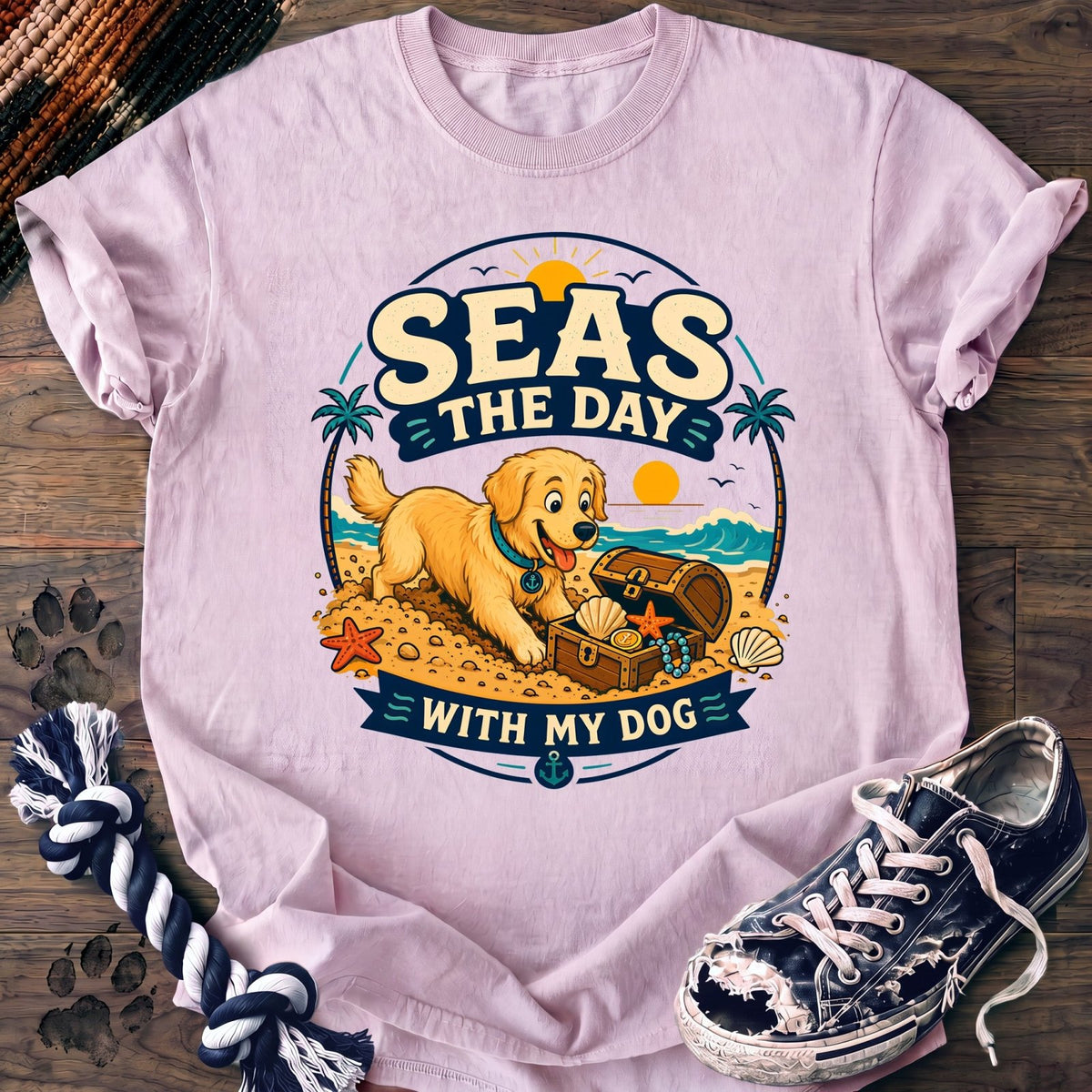 Seas The Day With My Dog - Golden Retriever - PAWSSION CLUB