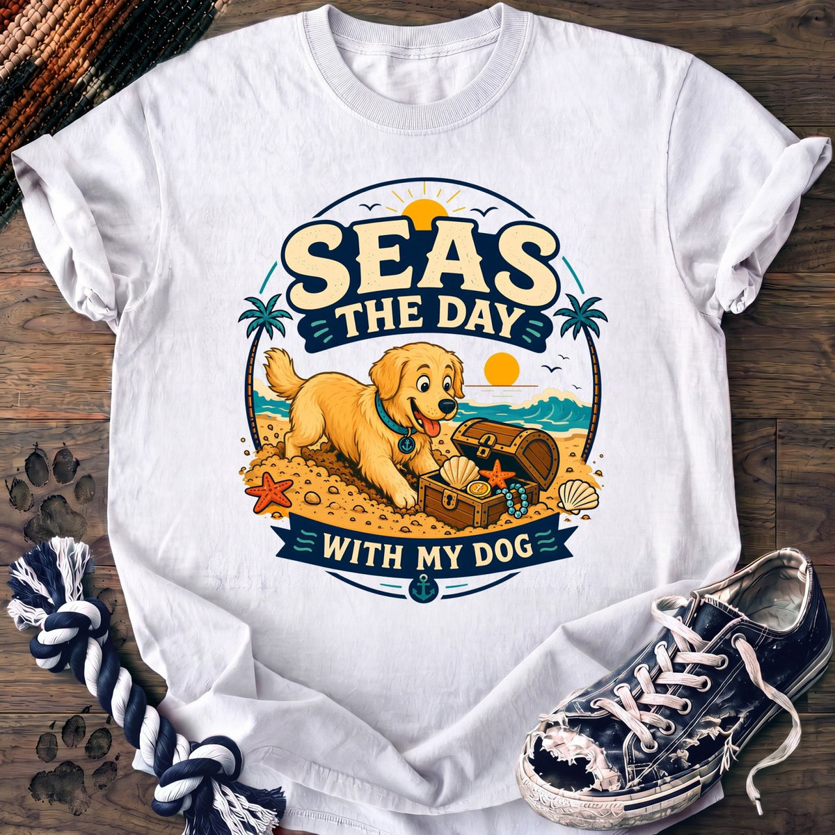 Seas The Day With My Dog - Golden Retriever - PAWSSION CLUB