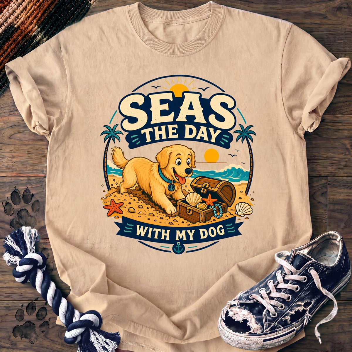 Seas The Day With My Dog - Golden Retriever - PAWSSION CLUB