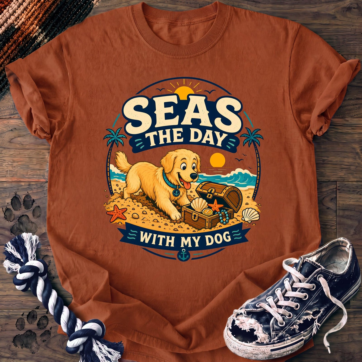 Seas The Day With My Dog - Golden Retriever - PAWSSION CLUB