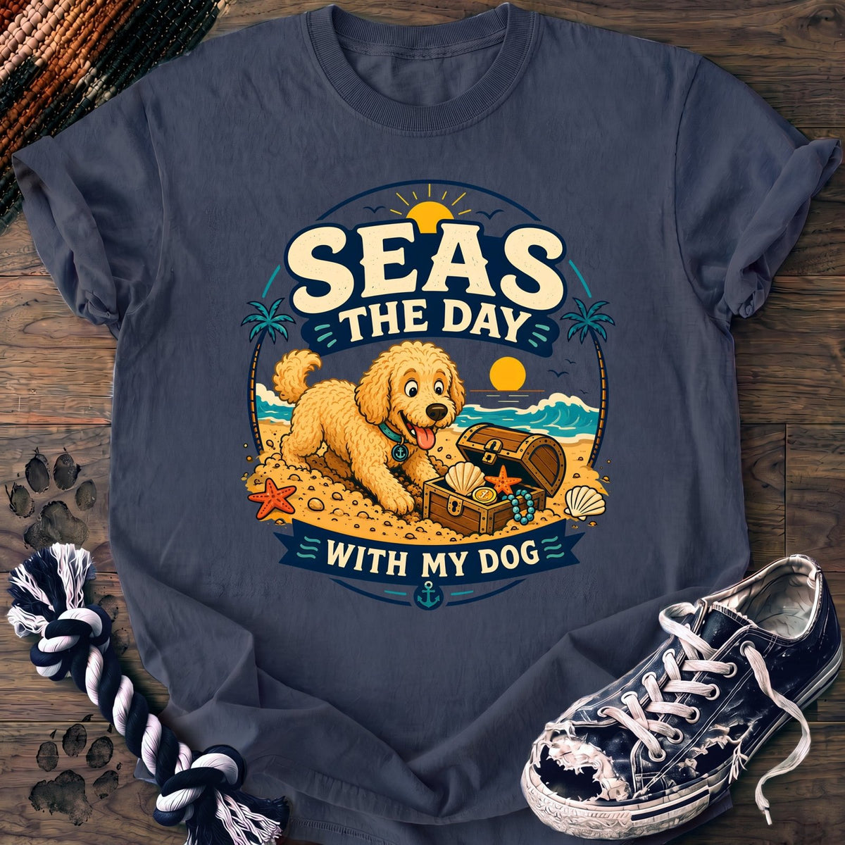 Seas The Day With My Dog - Goldendoodle - PAWSSION CLUB