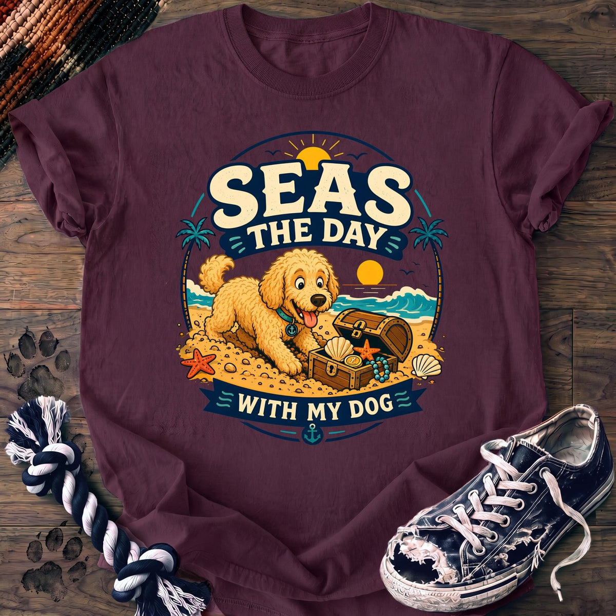 Seas The Day With My Dog - Goldendoodle - PAWSSION CLUB