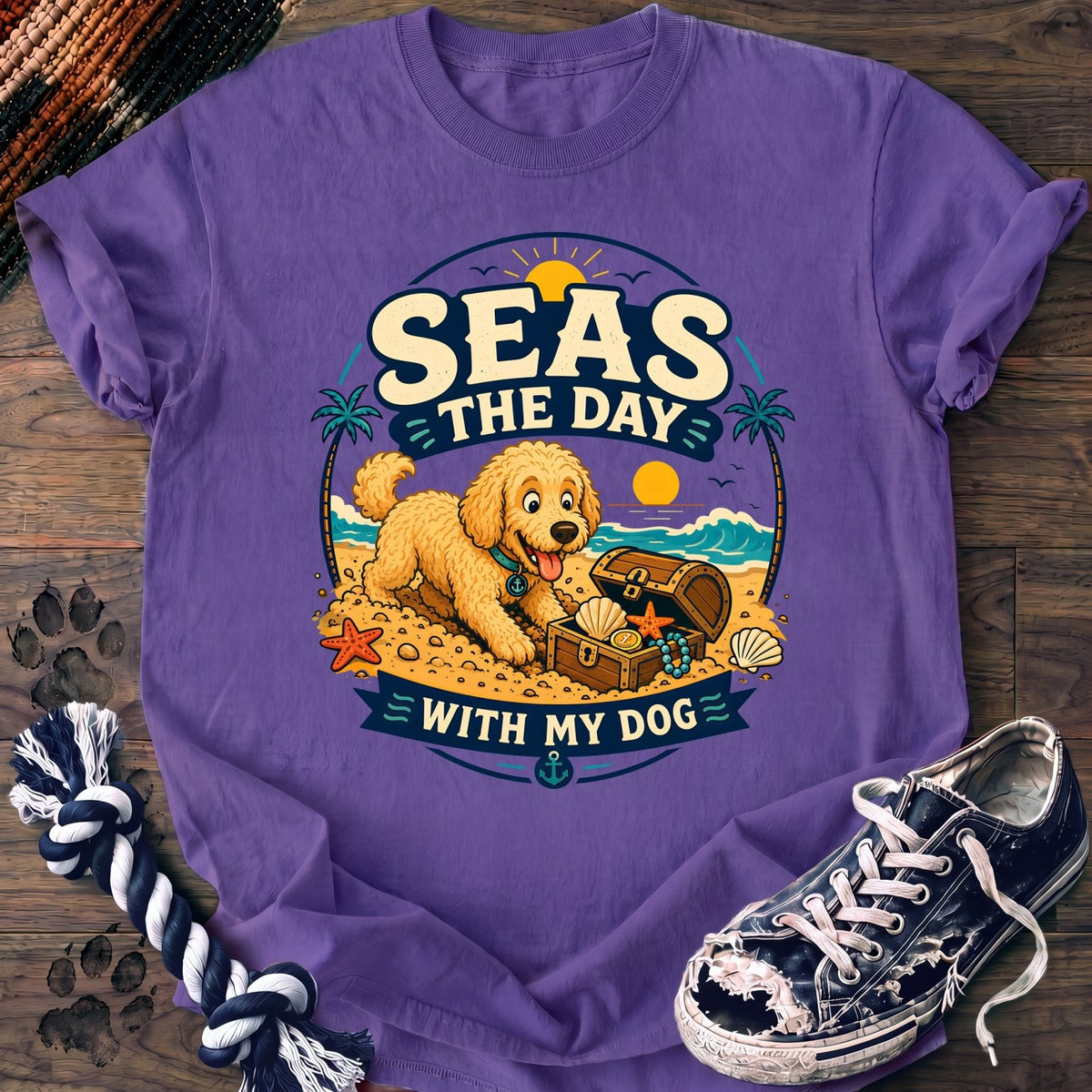 Seas The Day With My Dog - Goldendoodle - PAWSSION CLUB