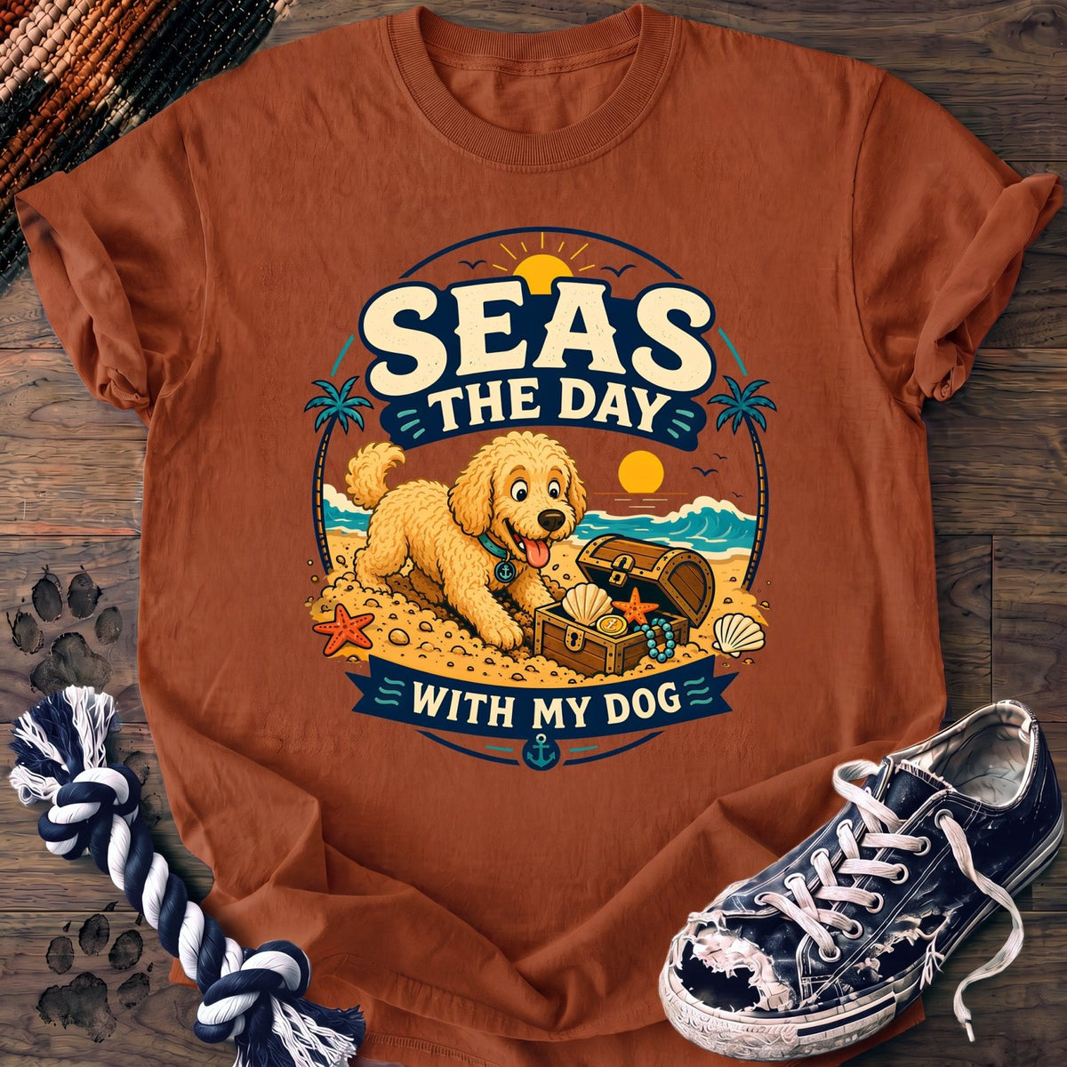 Seas The Day With My Dog - Goldendoodle - PAWSSION CLUB