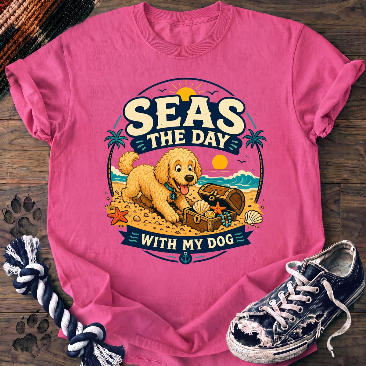 Seas The Day With My Dog - Goldendoodle - PAWSSION CLUB