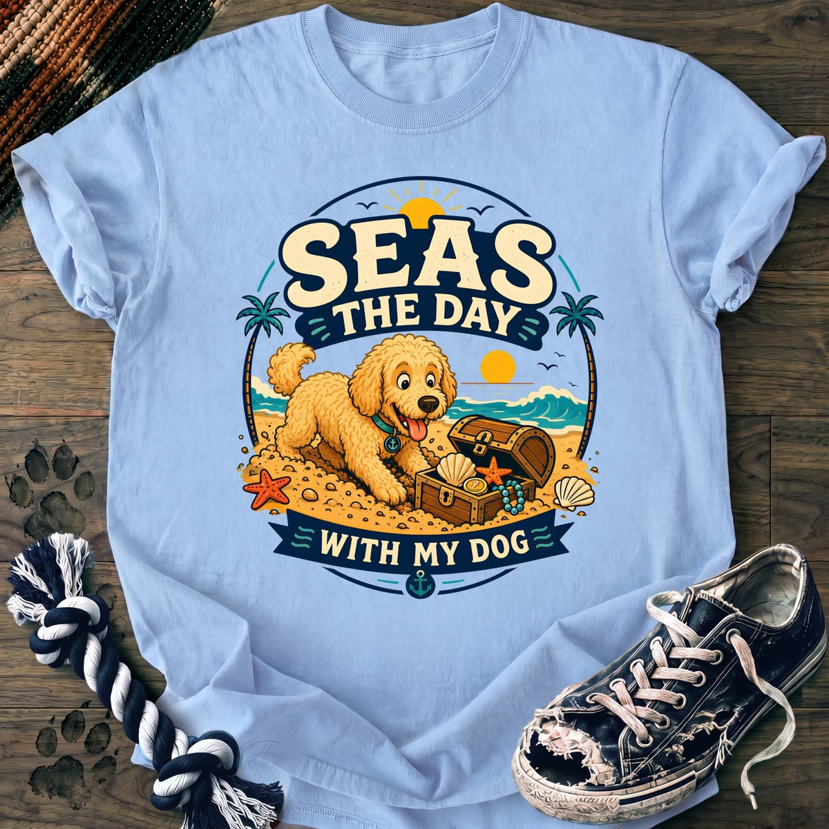 Seas The Day With My Dog - Goldendoodle - PAWSSION CLUB