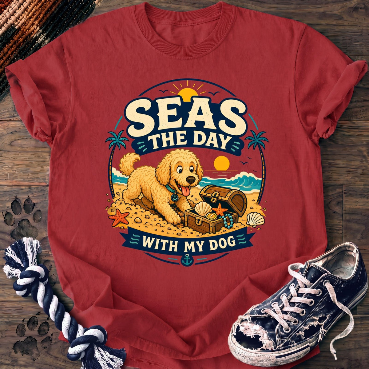 Seas The Day With My Dog - Goldendoodle - PAWSSION CLUB