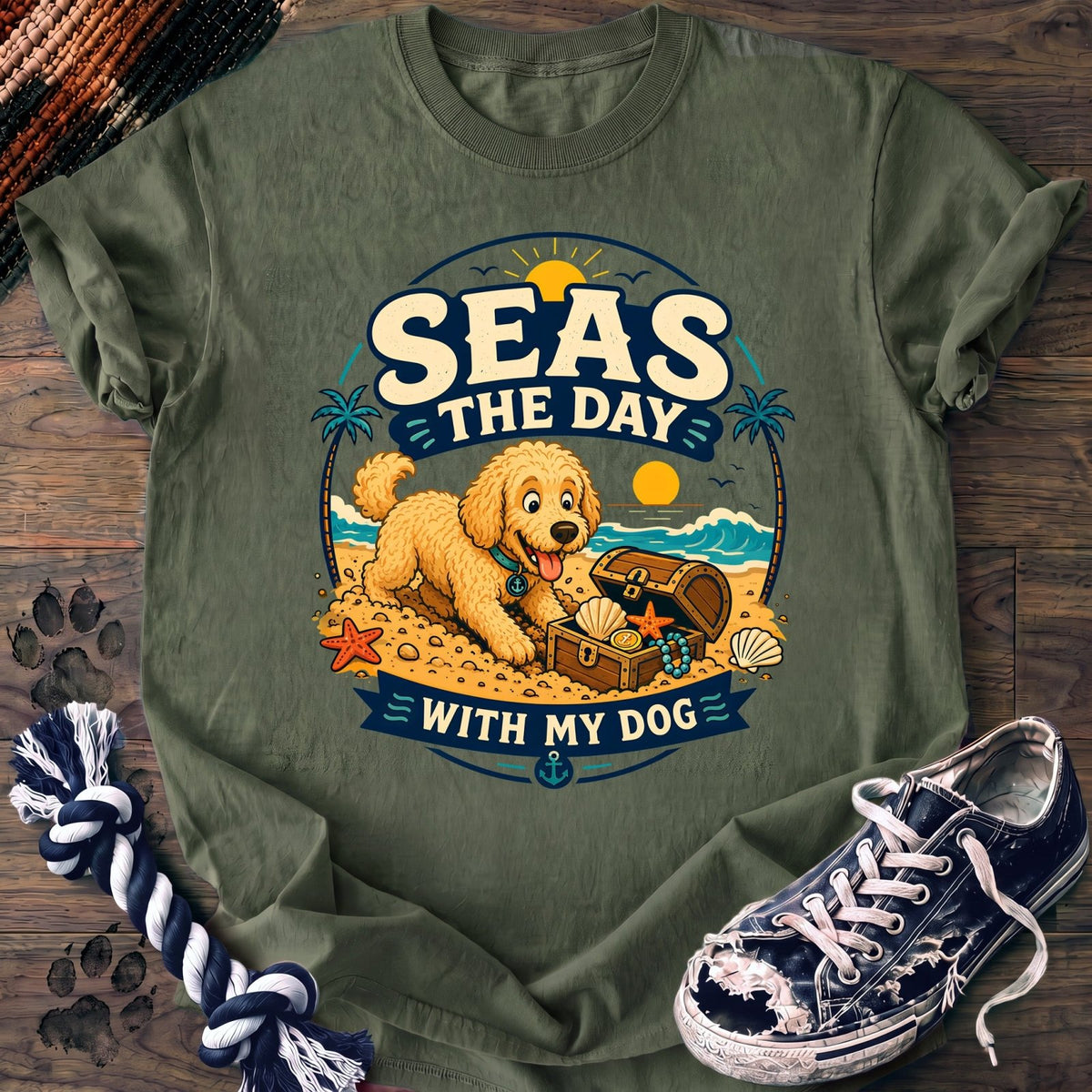 Seas The Day With My Dog - Goldendoodle - PAWSSION CLUB