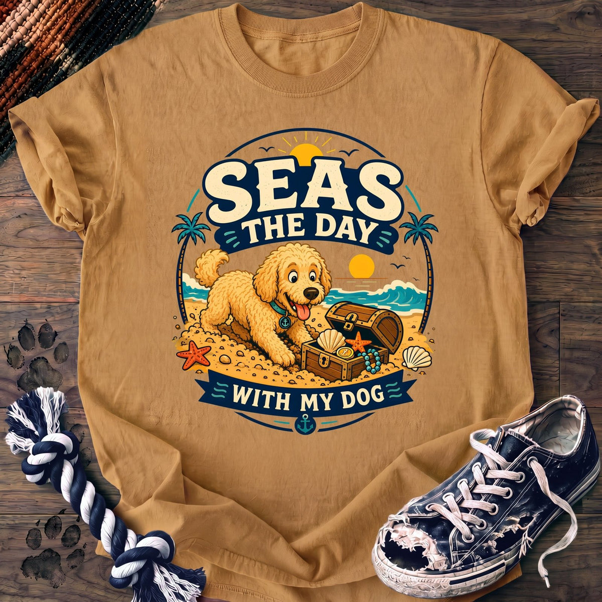 Seas The Day With My Dog - Goldendoodle - PAWSSION CLUB