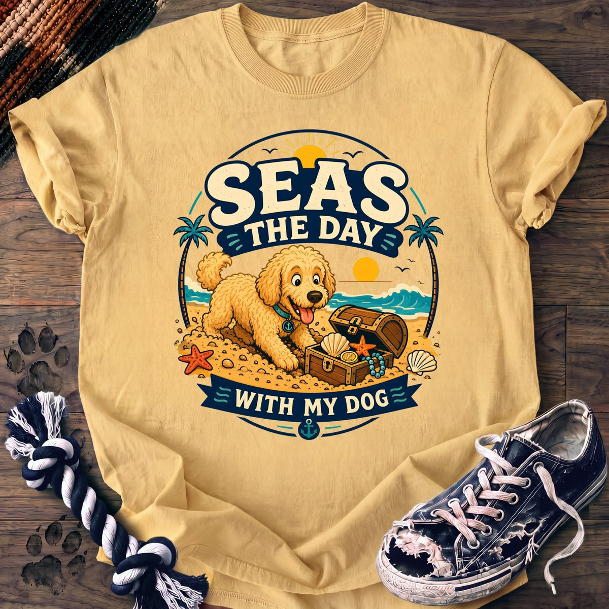 Seas The Day With My Dog - Goldendoodle - PAWSSION CLUB