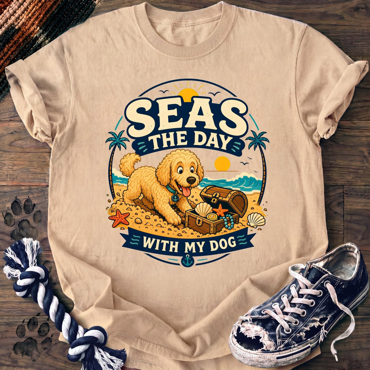 Seas The Day With My Dog - Goldendoodle - PAWSSION CLUB