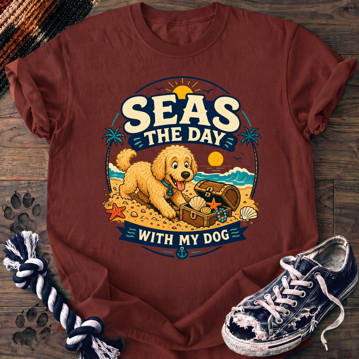 Seas The Day With My Dog - Goldendoodle - PAWSSION CLUB