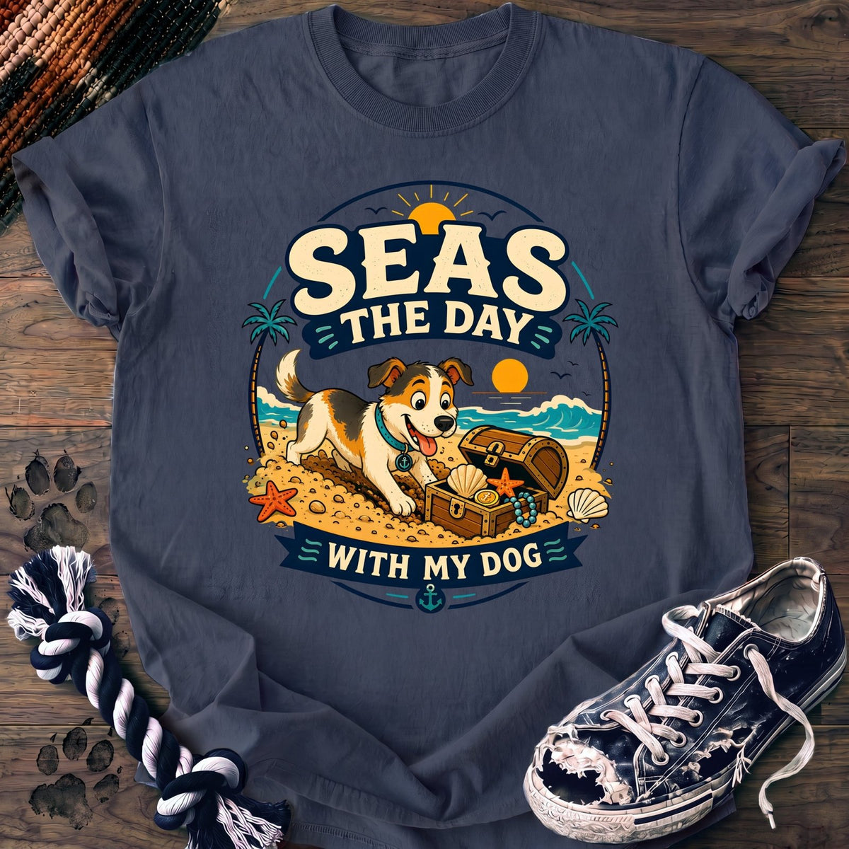 Seas The Day With My Dog - Mixed Breed - PAWSSION CLUB