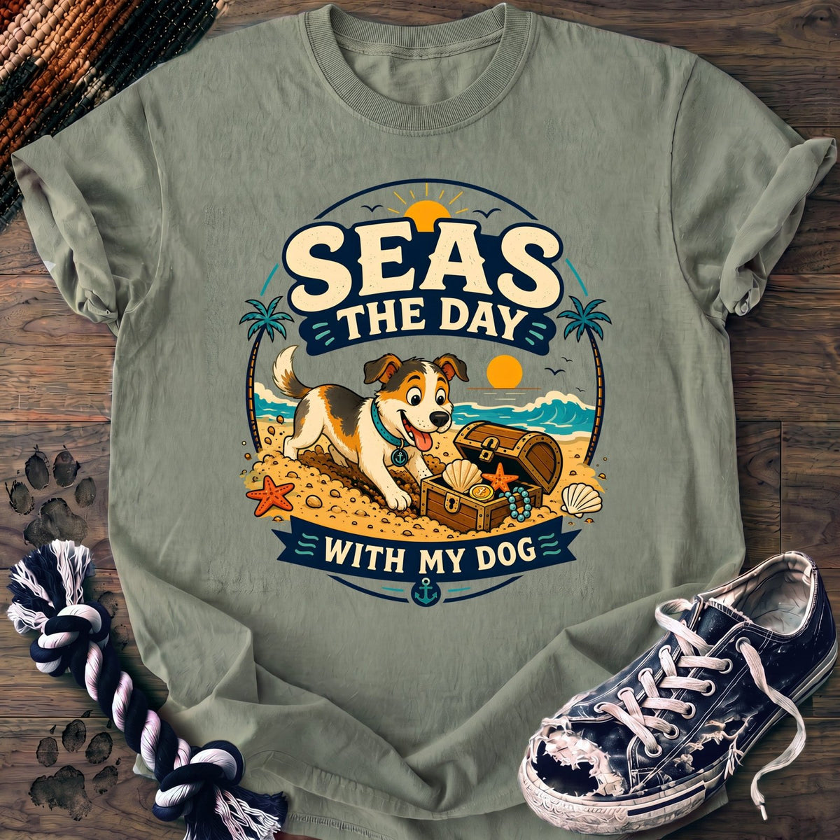 Seas The Day With My Dog - Mixed Breed - PAWSSION CLUB