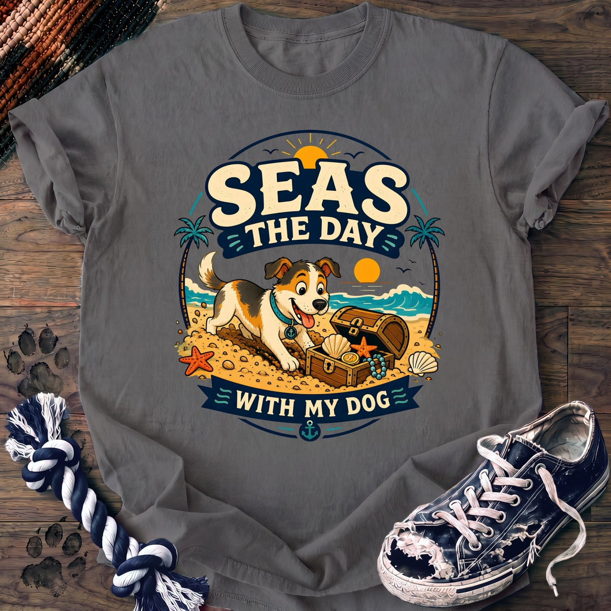 Seas The Day With My Dog - Mixed Breed - PAWSSION CLUB