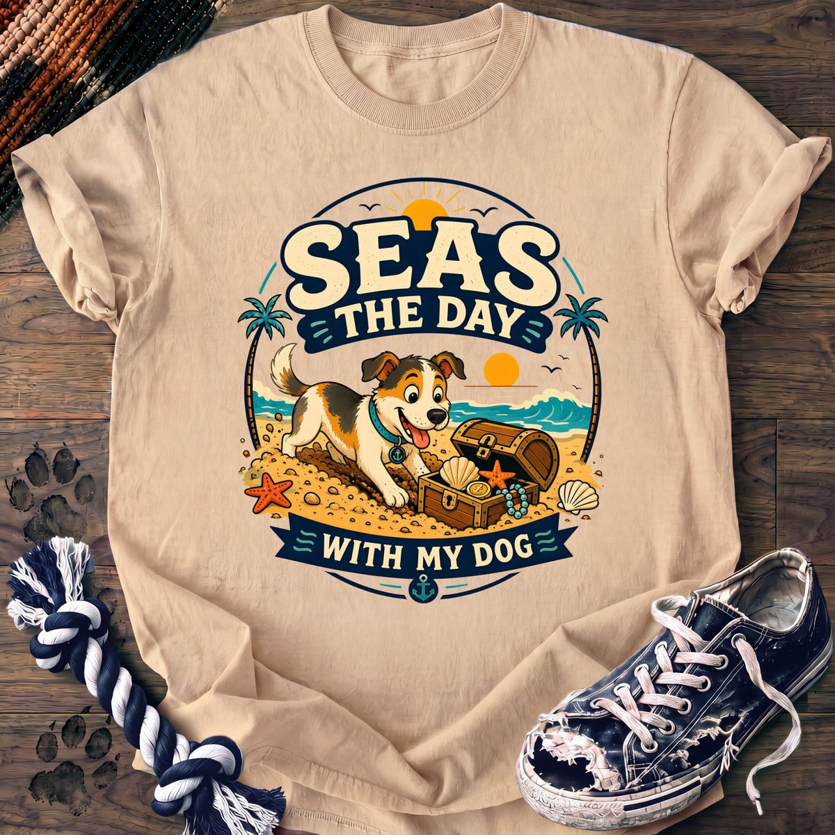 Seas The Day With My Dog - Mixed Breed - PAWSSION CLUB