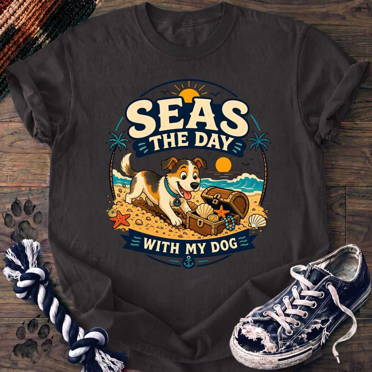 Seas The Day With My Dog - Mixed Breed - PAWSSION CLUB
