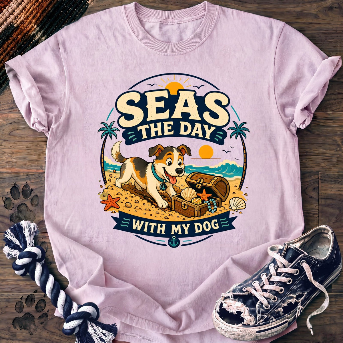 Seas The Day With My Dog - Mixed Breed - PAWSSION CLUB