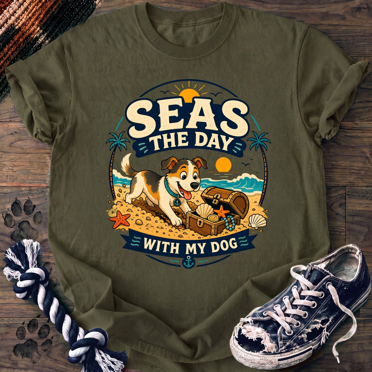 Seas The Day With My Dog - Mixed Breed - PAWSSION CLUB