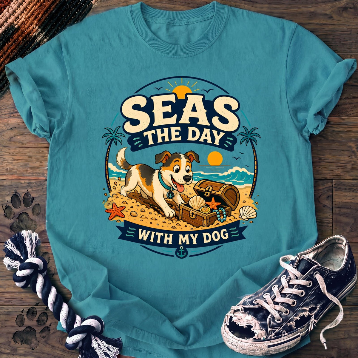 Seas The Day With My Dog - Mixed Breed - PAWSSION CLUB